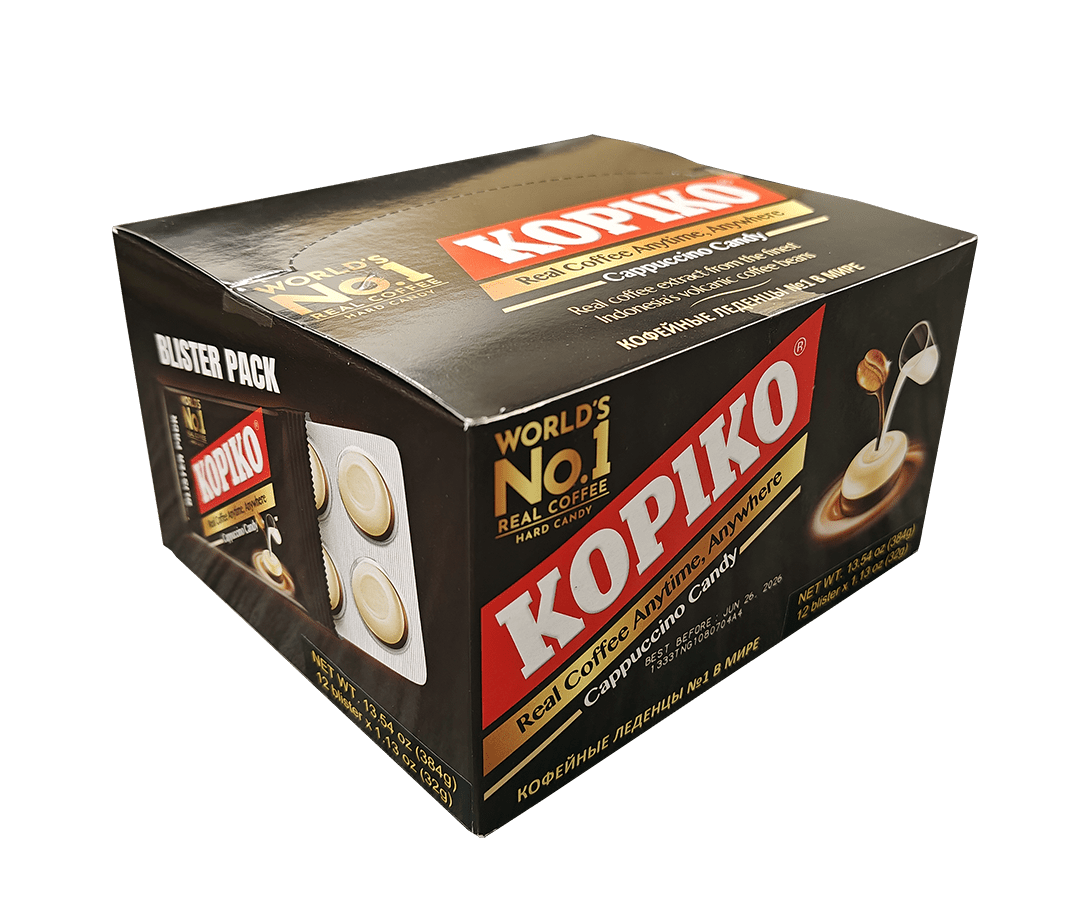 BLISTER PACK – KOPIKO Cappuccino Candy 1 boxes (12 pk x 1.13 oz