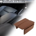 thumbnail image 2 of Car Center Console Cover with Storage Bag for Mercedes-Benz S Class 2021-2022 Brown 1 Set, 2 of 7