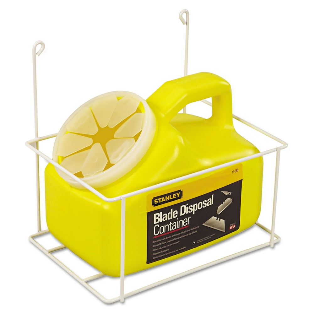 Stanley Tools Blade Disposal Container With Wire Rack, 11081