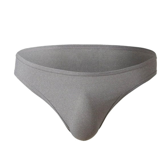 B91xZ Mens Bikini Panties Men's Underwear Briefs Cotton Stretchy Underwear,Gray S