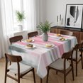thumbnail image 6 of Pink Gray Table Cloth Waterproof Tablecloths, Contemporary Abstract Gradient Aesthetic Tablecloth Dining Table Cover for Kitchen Party Tabletop Outdoor, Rectangle Tablecloth 60x84 Inch, 6 of 9