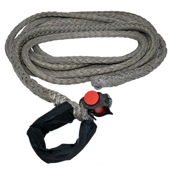 9/16" x 25' LockJaw Synthetic Winch Line w/ Integrated Shackle 13,166 lbs WLL