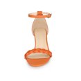 thumbnail image 6 of BLISSFUL STEP Women's Block Heels Ankle Strap Braided Heel Sandals Orange (Size 9), 6 of 8