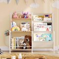 thumbnail image 5 of Kids Bookshelf and Toy Storage Organizer, 3 Tier Bookshelf for Kids Rooms, Nursery Book Shelves, Montessori Toddler Book Shelf, Baby Toy Shelf Kid Books Rack, 5 of 17