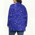 thumbnail image 5 of HongQid Plus Size Cardigan for Women Shimmer Glitter Open Front Cardigans Long Sleeve Tops, 5 of 5