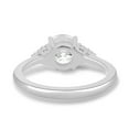 thumbnail image 5 of ESTE ORIGIN 1.15ctw Round Lab Grown Diamond Trinity Accent Ring 14K White Gold Ring for Women US 5.5, 5 of 8