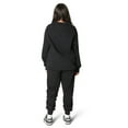 thumbnail image 4 of EVERYDAY KIDS Girls Fleece Black Crewneck Sweatshirt, 4 of 7