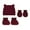 M, variant on Multicolor Women Beanie Warm Winter Hats Boy's 0-12 Months Hat Mittens And Socks Set Polyester Unisex Windproof Stretchy Knit Double Layer Cuffed Cap One Size