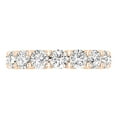 thumbnail image 2 of Dazzlingrock Collection Round White Diamond Anniversary Wedding Band for Women (2.05 ctw, Color I-J, Clarity I1-I2) in 14K Rose Gold, Size 9.5, 2 of 6
