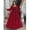 Burgundy-2XL, variant on Burgundy Tiered Ruffle A-Line Ball Gown Dress With Square Neck And Long