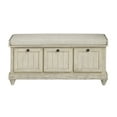 thumbnail image 2 of OakvillePark Morton Lift Top Storage Ottoman Bench, Distressed White, 2 of 5