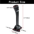 thumbnail image 2 of HSHDLDF 2 Pack Kickdown Door Stopper, Heavy Duty Door Stop with Anti-Slip Rubber Tip, 4 Inch Door Stops Holder Kickdown Doorstop for Bottom of Door, Black, 2 of 5