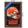 thumbnail image 3 of NFL Cleveland Browns - Neon Helmet 23 Wall Poster, 14.725" x 22.375" Framed, 3 of 5