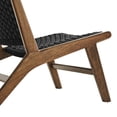 thumbnail image 6 of Modway Saoirse Woven Rope & Wood Accent Lounge Chair in Black and Walnut, 6 of 9