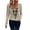 1441#Gray, variant on Women's V-Neck Solid-Color Checkered Casual Long Sleeve Tops Spring Winter Fashion Blouse