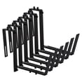 thumbnail image 2 of 6 Pcs Planter Box Brackets, Adjustable Flower Box Holders, Heavy Duty Metal Hanging Flower Stands, Plant Box Hangers for Porch Railing Balcony Garden Fence, 2 of 7