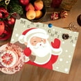 thumbnail image 2 of Dmlowu Christmas Placemats - Non-Slip Christmas Place Mats for Dining Table, Stain Proof Table Mats for Party Holiday Decor, 12x18" Christmas Decorations Winter Placemats, 2 of 6