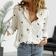 thumbnail image 1 of Camisa Blusas de mujer Top Manga larga Algodón Lino Ajuste suelto Traje diario (Blanco M) Kuymtek Blanco Blanco transparente T M para Mujer, 1 of 5