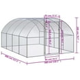 thumbnail image 4 of vidaXL Outdoor Chicken Coop 3x4x2 m Galvanised Steel, 4 of 5