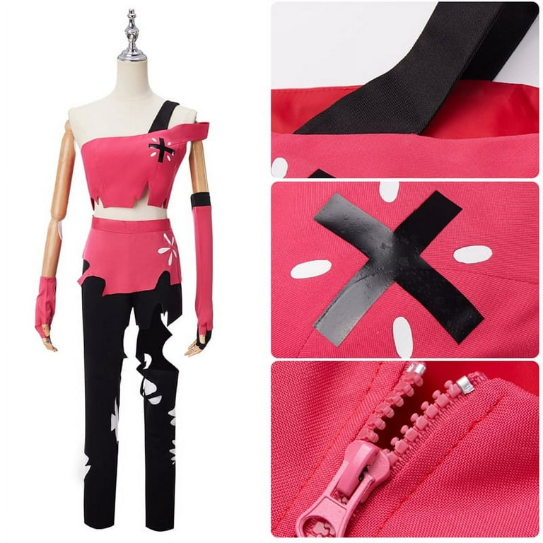 Yejue Anime Hazbin Hotel Cherri Bomb Cosplay Costume Fancy Outfit Halloween Christmas Carnival Party Uniform Suit