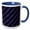 Blue/White, variant on 3drose, Multicolor Dot Pattern Background - Colorful Abstract Vector Design, 11oz Two-tone Yellow Mug