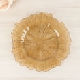 thumbnail image 2 of BalsaCircle 24 Amber Gold 13" Acrylic Wooden Textured Round Reef Acrylic Charger Plate, 2 of 6