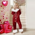 thumbnail image 5 of TSADFHJI Girls Summer Dresses Size 6X Toddler Girl Outfits 4T under 10 Toddler Girls Boys Winter Long Sleeve Cartoon Prints Tops Pants 2Pcs Outfits Clothes Set 2-3 Years, 5 of 6