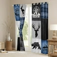 thumbnail image 4 of Feelyou Rustic Bear Print Black Out Curtains, Farmhouse Woodland Wildlife Curtains Pack of 2 (42x63 Each), Countryside Tree Bedroom Curtains, Blackout Curtains Bedroom Decor, 4 of 7