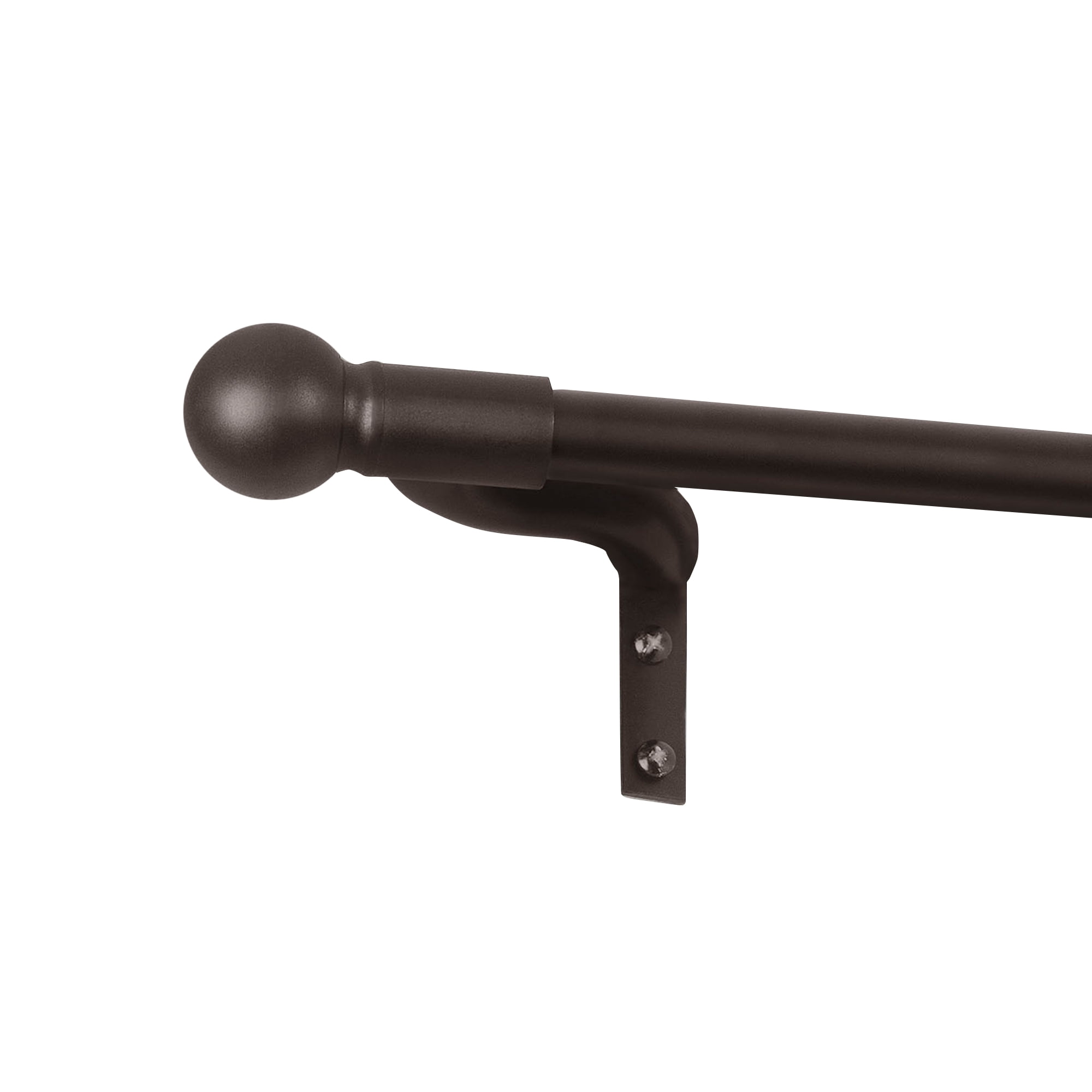 Zenna Home Smart Rods Adjustable 48" - 120" Café Window Curtain Rod, Oil Rubbed Bronze