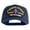 Navy, variant on 1st Marine Division Vietnam Veteran Patched Solid Cotton Twill 5 panel Mesh Back Cap - Black OSFM