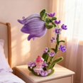 thumbnail image 1 of Limpiapipas, suministros para manualidades, decoraciones para fiestas y festivales, kit para hacer flores, lámpara de escritorio para el hogar, mesita Púrpura, 1 of 8