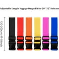 thumbnail image 2 of 2 Pack Suitcase Straps, Bright Color Adjustable Luggage Belts, TSA Approved, 2 of 6