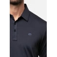 thumbnail image 5 of TravisMathew Men's The Zinna Polo Medium Vintage Indigo/Black, 5 of 5