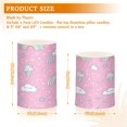 thumbnail image 6 of Yayeee Flameless Candles with Remote Flickering Battery Operated Multi Color Changing, Ice Cream Rainbow Pattern, 6 of 7