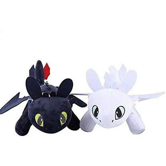 2 pcs/ set How to Train Your Dragon 3 Toothless Light Night Fury Soft Toy 27cm A