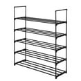 thumbnail image 3 of Clearance! 5 Tiers Shoe Rack Shoe Tower Shelf Storage Organizer For Bedroom, Entryway, Hallway, and Closet Black Color, 3 of 7