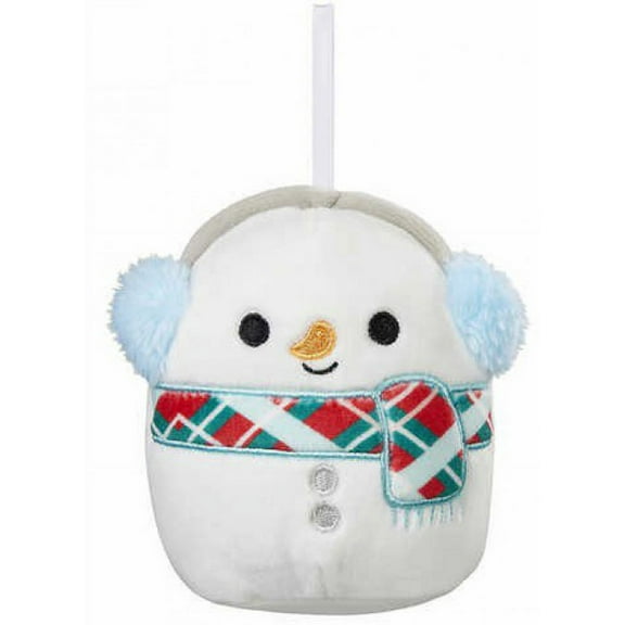 Squishmallows Ornament Manny the Snowman 4 Plush (CLASSIC Collection) (Kellytoys) (No Packaging)