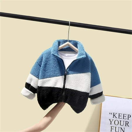 

Hunpta Kids Toddler Babys Girls Boys Spring Winter Patchwork Hooded Warm Thick Long Sleeve Coat Jacket Fleece Clothes