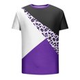 thumbnail image 4 of Penkiiy Men's Women's Shirts Unisex Print Fashion T-Shirts for Adults Teens Novelty Casual Tee Tops M Purple, 4 of 5