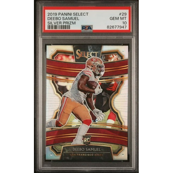 Graded 2019 Panini Select Deebo Samuel #29 Silver Prizm Rookie RC Football Card PSA 10 Gem Mint