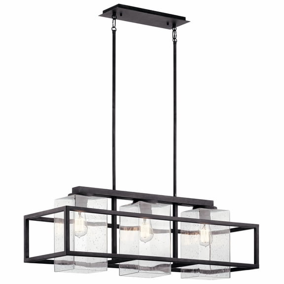 Kichler Lighting - Three Light Outdoor Linear Chandelier - Outdoor Chandelier -