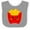 Heather/White, variant on Inktastic French Fries Funny Food Boys or Girls Baby Bib