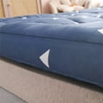 thumbnail image 2 of Extra Thick Queen Mattress Topper Pillow Top Mattress Protector Cover with 3 inch Hotel Quality Down Alternative Fill Microfiber Soft and Breathable, Blue, 2 of 9