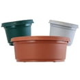 thumbnail image 4 of Austin Planter 13” x 9” Round Granite Polypropylene Pot with Saucer, 4 of 9