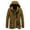 Brown, variant on WMTBSRSW Men's Plus Size Fleece Lined Coat Casual Long Sleeve Cargo Jackets with Removeable Hood Winter Warm Full Zip up Jackets