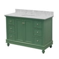 thumbnail image 4 of Bella 48" Bathroom Vanity with Sage Green Cabinet and Carrara Marble Top, 4 of 7