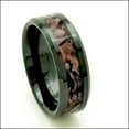 thumbnail image 2 of Black Ceramic Men's Hunting Camo Ring 8mm Comfort Fit Wedding Band (8.5), 2 of 2