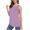 Purple, variant on Wenini Summer Tank Tops for Women Sleeveless Flowy Curved Hem Round Neck Casual Basic Loose Blouse Beach Vacation Party Top, Pink XL