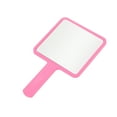 thumbnail image 4 of Unique Bargains 2pcs Delicate Square Handheld Mirrors for Personal Grooming Rose Red, 4 of 5