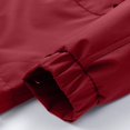thumbnail image 6 of Mrmaere Hooded Multi Pocket Cargo Jacket Men Hooded Button Zip Up Casual Workwear Jacket Wine L, 6 of 7